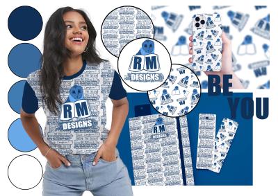 Pitchboard for RMDesigns brand pitch, created in Adobe Photoshop