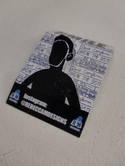 RMDesigns 3D Business Card, design made in Adobe Photoshop & cut out by hand